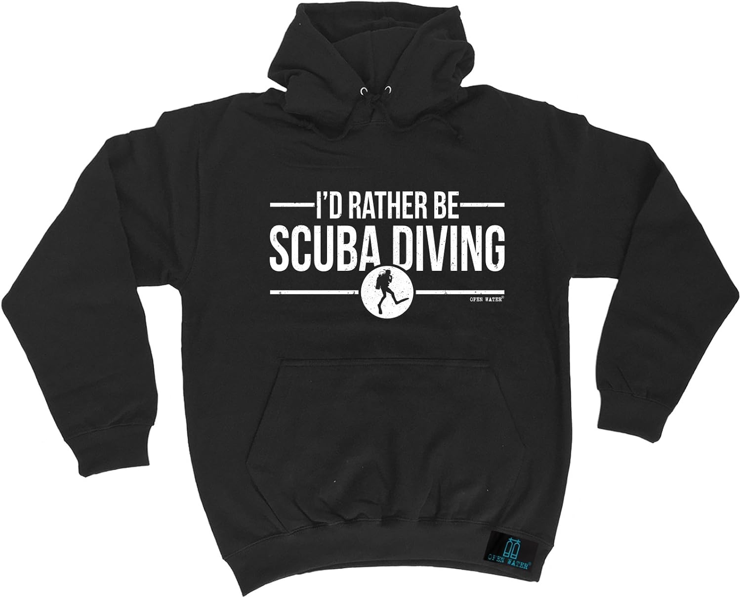 OPEN WATER Premium Scuba Diving Fashion I'd Rather Be Hoodie Hoody