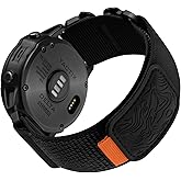 Bandletic Compatible with Garmin Fenix 8 51mm 7X 6X 5X Watch Band - 26mm Quick Fit Rugged Nylon Strap for Fenix 7X 6X Pro/5X Plus/3/3 HR/Instinct 2X Solar 3 50mm /Enduro/Quatix/Tactix/Epix Pro 2