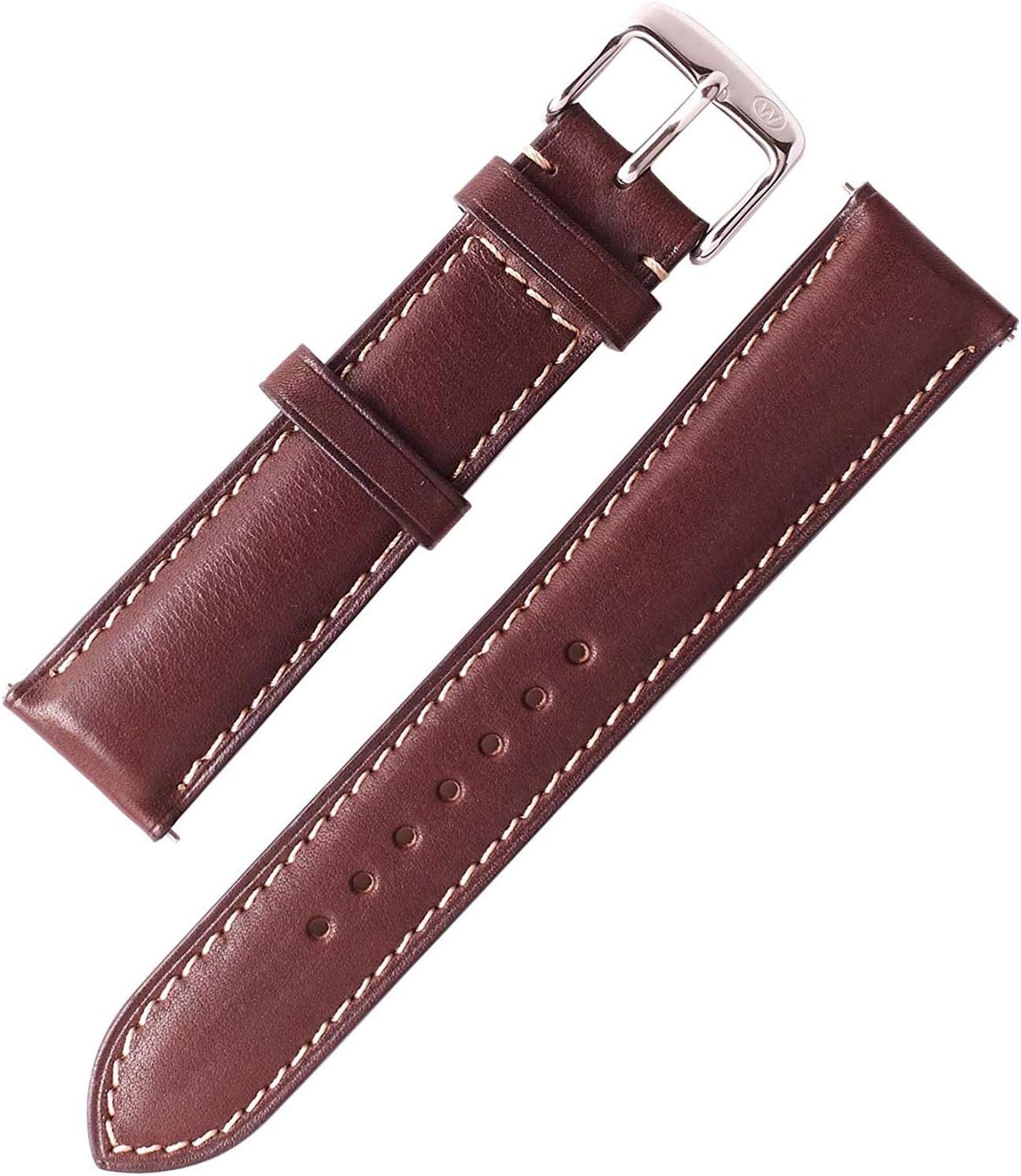 mens red leather watch band