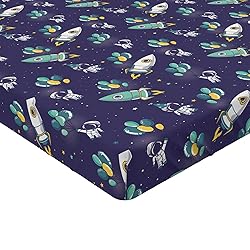 Ambesonne Party Fitted Sheet Set, Starry Space with