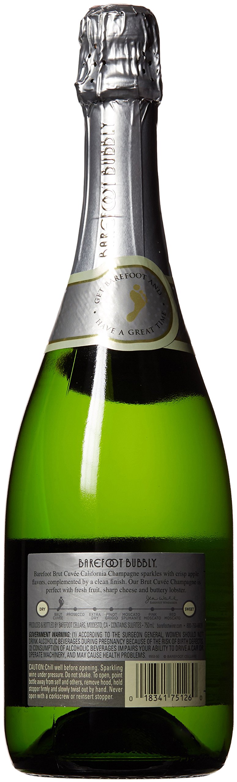 Barefoot Bubbly California Brut Cuvee Sparkling Wine 750mL on Galleon