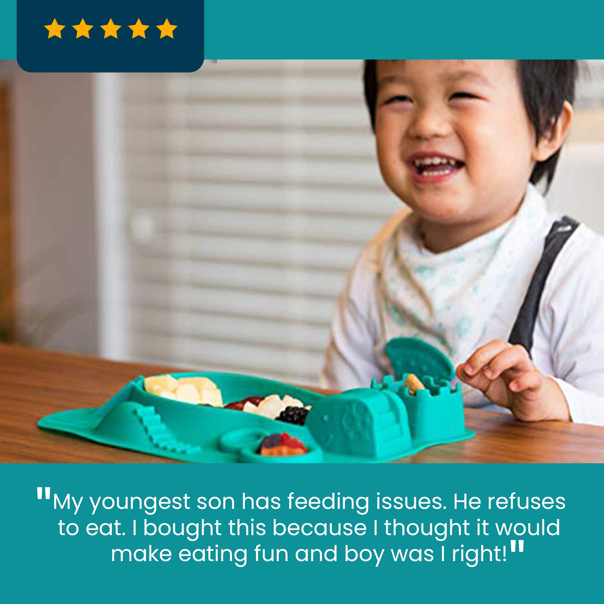 Silicone Baby Eating Mat Amusemat Meal Placemat and Playmat for Self