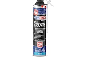 MAGIC CHEMS Spray Foam Insulation Can (1 Pack-25.4 oz) Expanding Foam Sealant for Thermal & Acoustic Insulation, Closed Cell, High Density Spray Foams, Covers up to 20 Board feet/sq. ft.