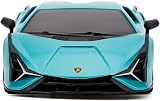 CMJ RC Cars 1:24 Lamborghini Sián FKP 37 Licensed Blue Remote Control Car view 2