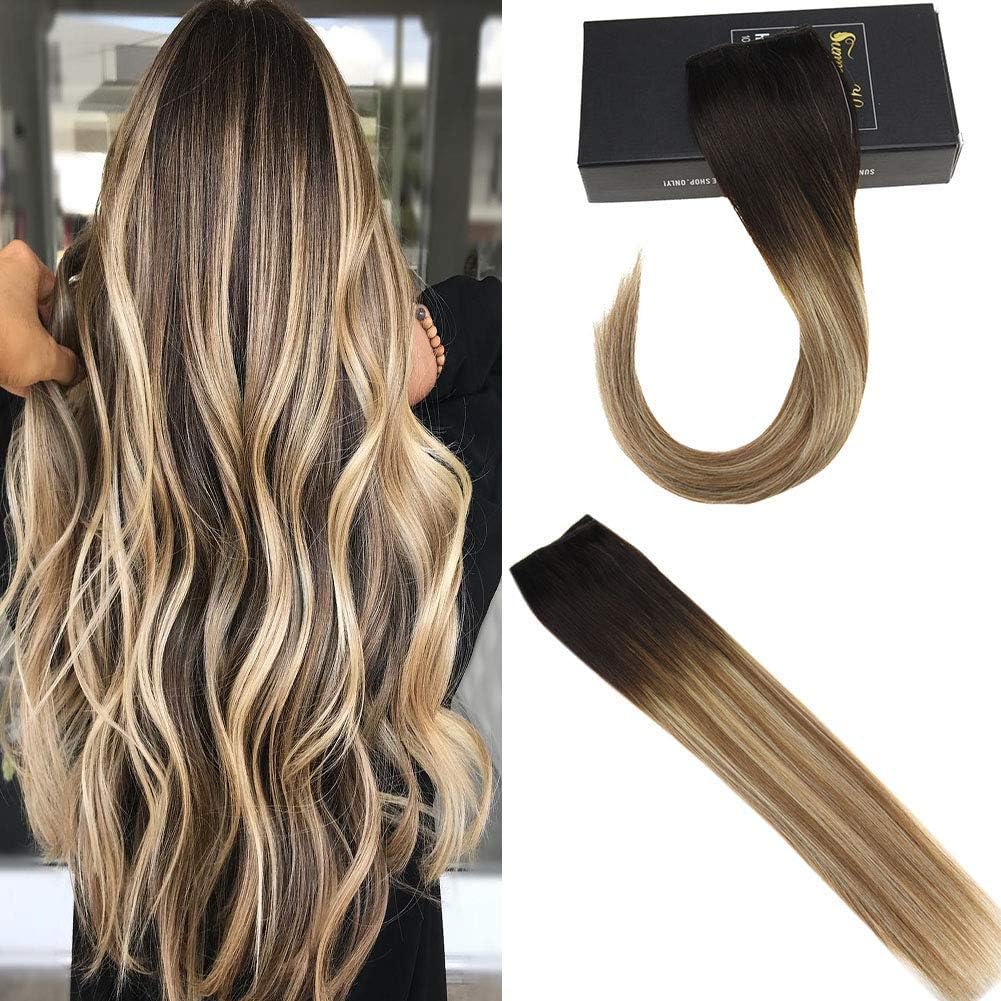 Sunny Hair Halo Couture Hair Extensions 12inch Color 2 Darkest Brown