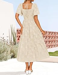 ZESICA Women's Summer Boho Floral Midi Dresses 2025