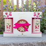 accentra Essential Botanics Bath Set Raspberry Bubble Bath Salts Massage Brush view 2