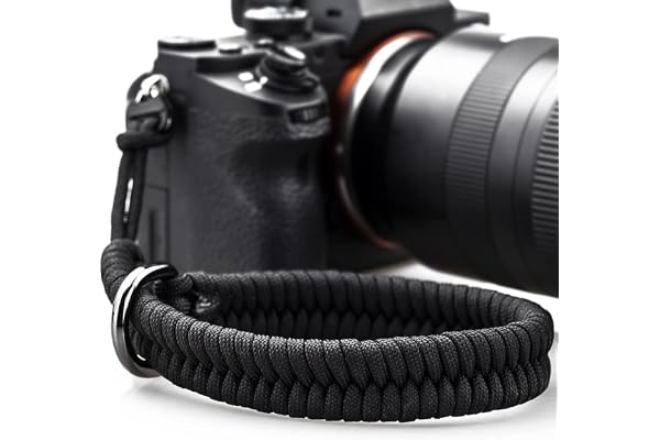 Camera Wrist Strap - DSLR Mirrorless Camera Quick Release Camera Hand Strap | with Safer Connector（Black）