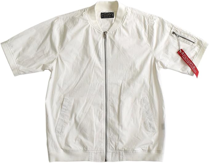 Amazon Clack クラック シャツ 半袖 ジップアップ 羽織り Ma 1 ミリタリー 無地 シンプル シャツジャケット 春 夏 秋 メンズ シャツ 通販