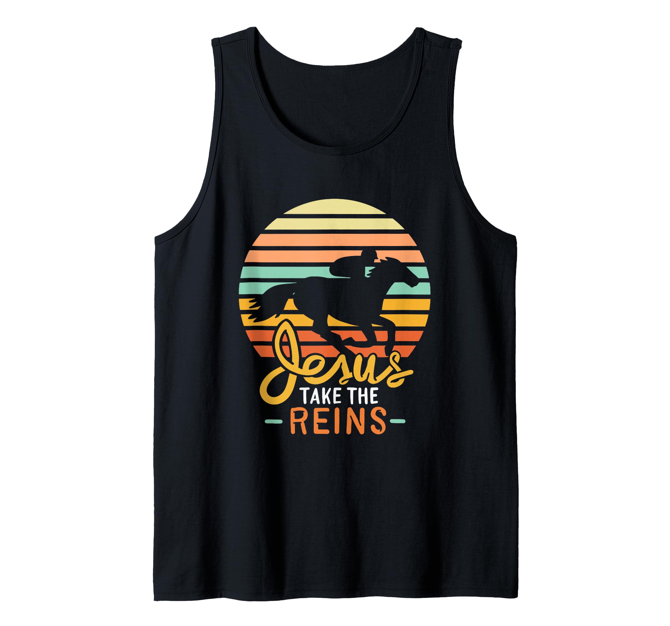 Jesus Take The Reins Quote For A Barrel Racer Tank Top