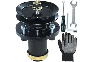 NIDAIFEI Greased 539131898 Spindle Assembly with 532173435 Spindle Pulley Replaces Husqvarna 539131898 Spindle Assembly for Husqvarna TS354D, TS354XD, TS354X, Z248, TS 354XD, Z 248F Lawn Tractors
