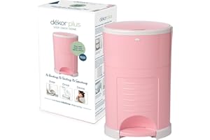 Dekor Plus Hands-Free Diaper Pail, Soft Pink