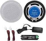 Herdio 160W 4 Inch Ceiling Speaker Kit Marine IP66 Bluetooth Waterproof