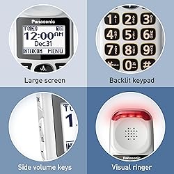 Panasonic 1 Handset Amplified Cordless Phone with