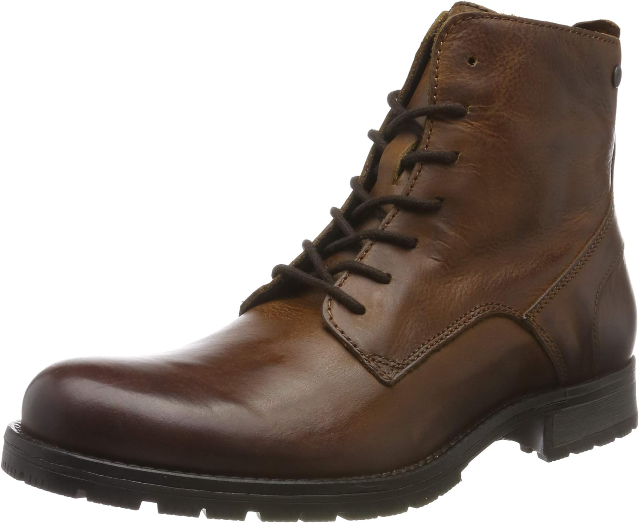 Jack & Jones Men's Jfworca Leather Boot Cognac Noos Classic