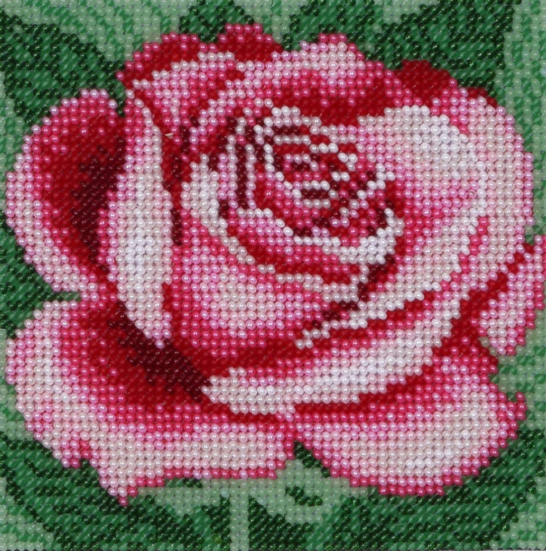 VDV BeadsCreative Rose Embroidery Kit; Contemporary Embroidery; Gift Idea; Needlepoint Design; Decor; Seed Beads Preciosa