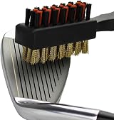 FINGER TEN Golf Club Brush Dual Sided Nylon Wire Bristles 2 Pack view 5