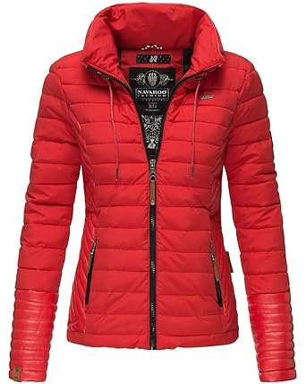 Navahoo Damen Jacke Steppjacke Übergangsjacke gesteppt Kunstleder B680