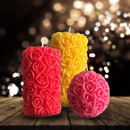 Furnishing Factory Designer Pillar Candles - Set of 3