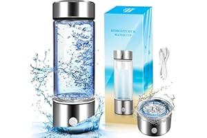 JHFY Water Bottle, Portable Hydrogen Water Bottle Generator, Ion Water Bottle Improve Water Quality in 3 Minutes, Water Ionizer Machine Suitable for Home, Office, Travel and Daily Drinking