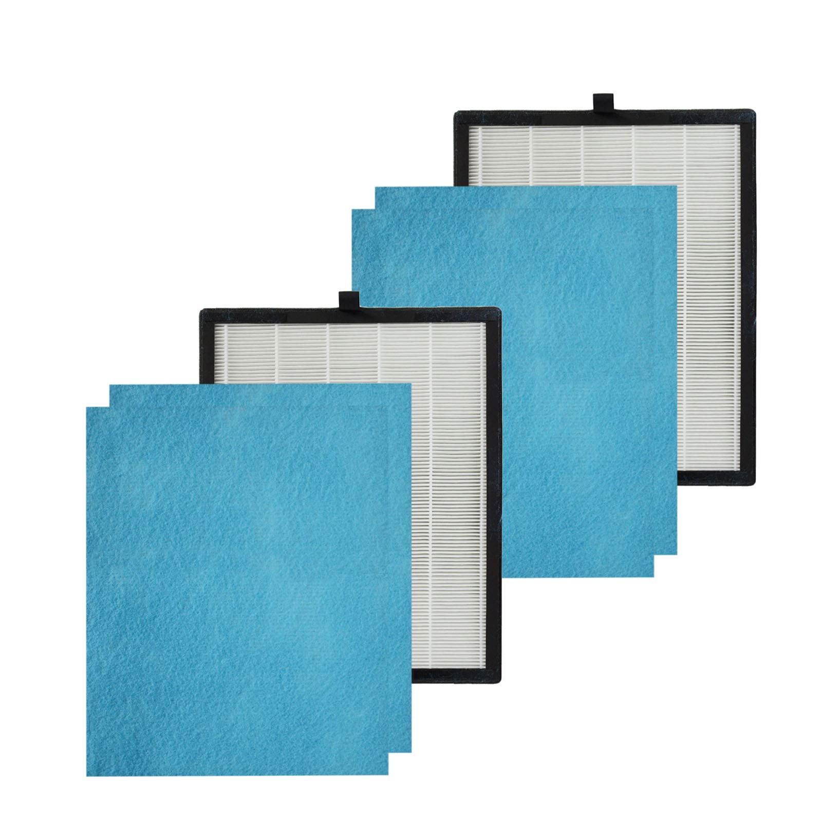 PUREBURG PM505 Replacement True HEPA Filter Set Compatible with PureMate PM 505 Air Purifier,H13 4-Stage Filtration Activated Carbon 2-Pack