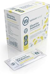 Optimum Medical Glycerin Swabsticks 75 Pack - Lemon/Blackcurrant Flavour