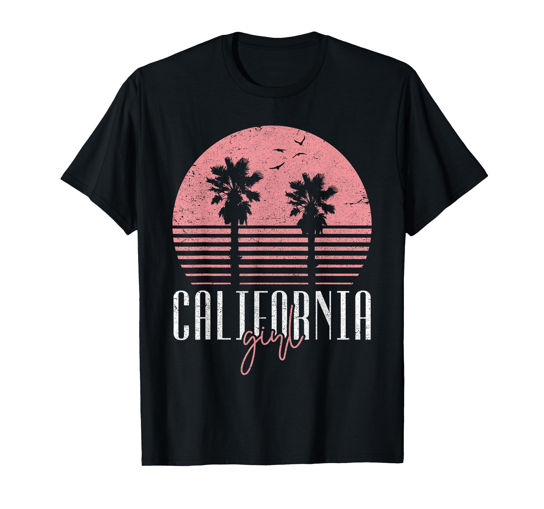 Photo 1 of California Girl - Woman's Cute Cali Girl Retro Beach Summer T-Shirt