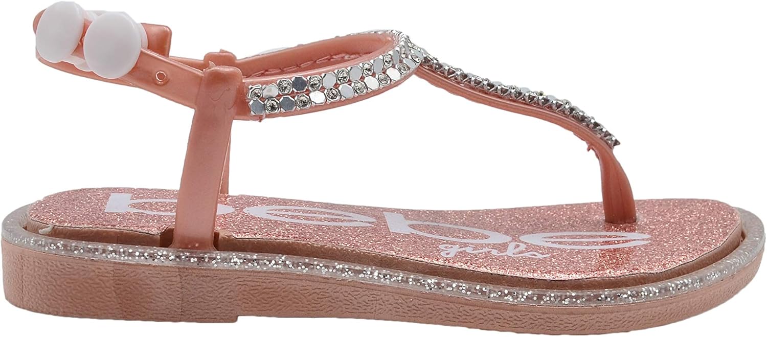 sparkly footbed sandals