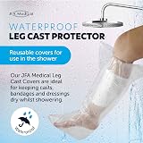 JFA Medical Waterproof Shower Leg Cast Covers - Box of 3, Half Leg view 3