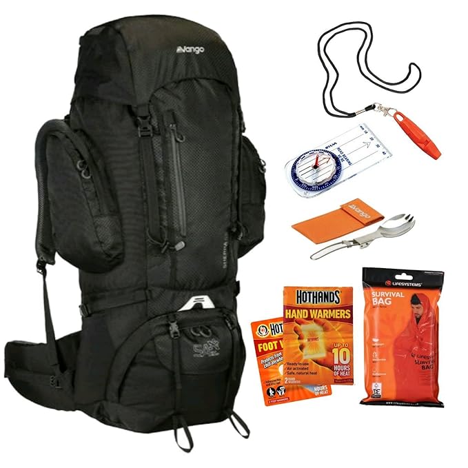 DofE Equipment and 65L Rucksack 8 Piece Kit for Duke of Edinburgh
