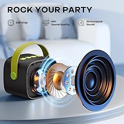 YLL Mini Karaoke Machine with 2 Wireless