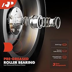 A-Premium Front Wheel Bearing and Hub Assembly with