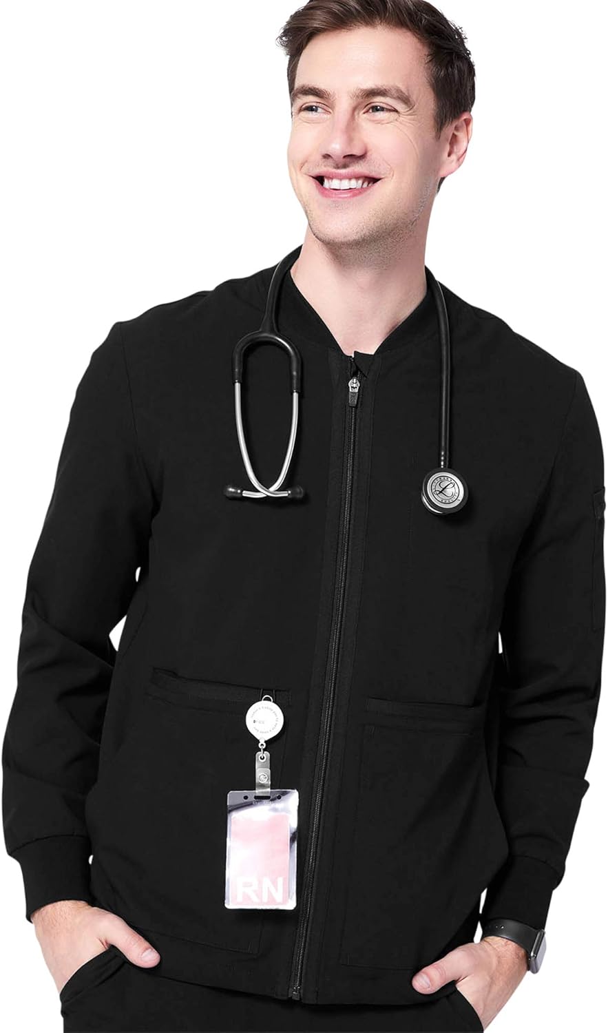 FIGS Zapote Scrub Jacket for Men — Athletic Modern Fit