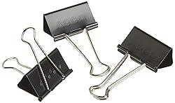 ACCO Binder Clips, Large, 2 Boxes, 12 Clips/Box