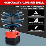 FYJUL Cordless LED Work Light for Milwaukee M18 18V Battery 48W 5400LM view 4