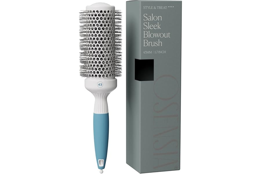 Medium Round Brushing Brush – Ceramic Hair Brush for a Smooth Salon Style Look – Professional Brushing Brush Ideal for All Hair Types – 43 mm