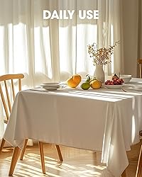 Pureegg Durable Table Cloth 60" x 102" - Reusable