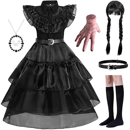 WYB Black Costume Dress for Girls Cosplay Dress Kid Halloween Costumes  Costumes Cosplay Party Dress with Accessories 4-12Y in Dubai - UAE | Whizz  Costumes