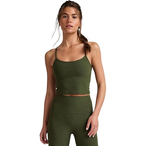 a mint green dress Beyond Yoga Spacedye Refocus Cropped Tank – CorePower Yoga main image 1