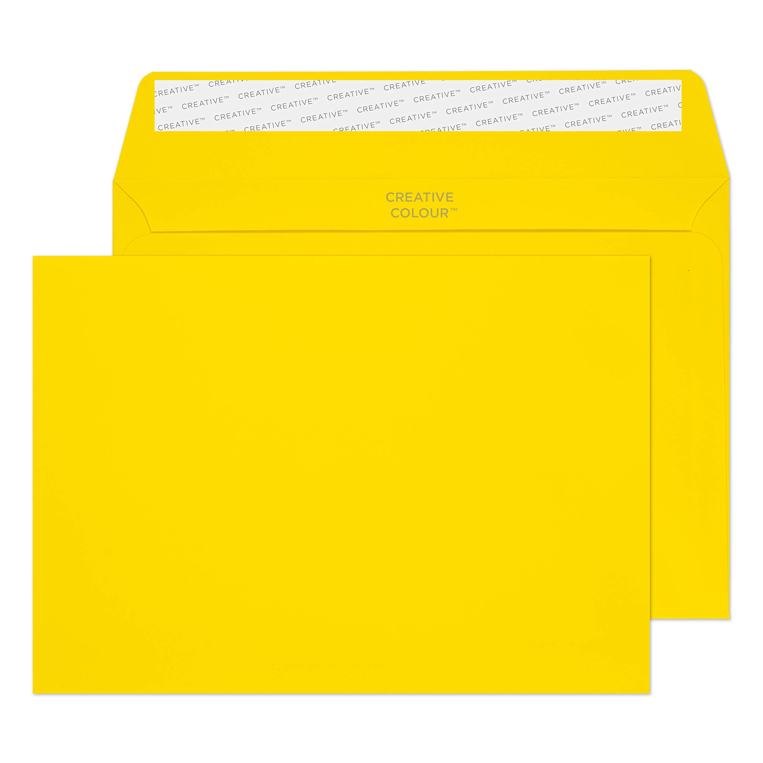 Blake Creative Colour C5 162 x 229 mm 120 gsm Peel & Seal Wallet Envelopes (45303) Banana Yellow - Pack of 25 — image 1