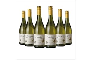 SINZERO Chardonnay Non Alcoholic White Wine - Dealcoholized Chardonnay - Low Calories, Vegan Friendly, Fruity Flavor with Balanced Acidity - 750ml (25.4 Fl Oz)- 6 Pack - Perfect for Any Occasion