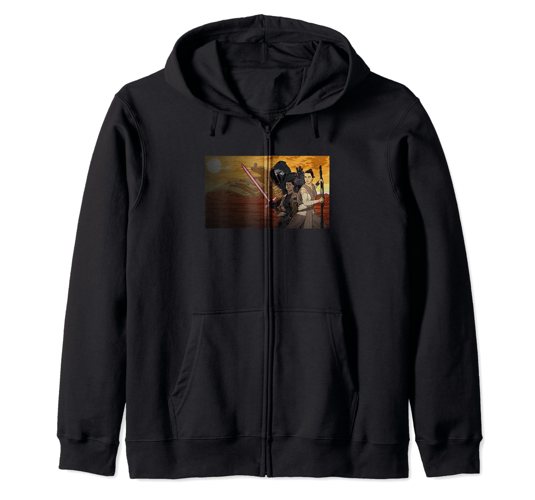 Star Wars: The Force Awakens Exclusive Illustrated Group Zip Hoodie