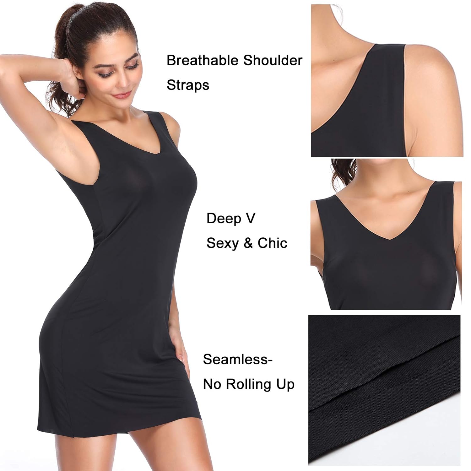 black tank top bodycon dress