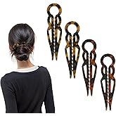 OGDE Prestige Hair Pin, French Hair Pins - Serrated Anti-Slip Design, Curved Angle for Better Head Fit, New Elegant Hair Accessories and Clips for Women, Suitable for All Hair Types