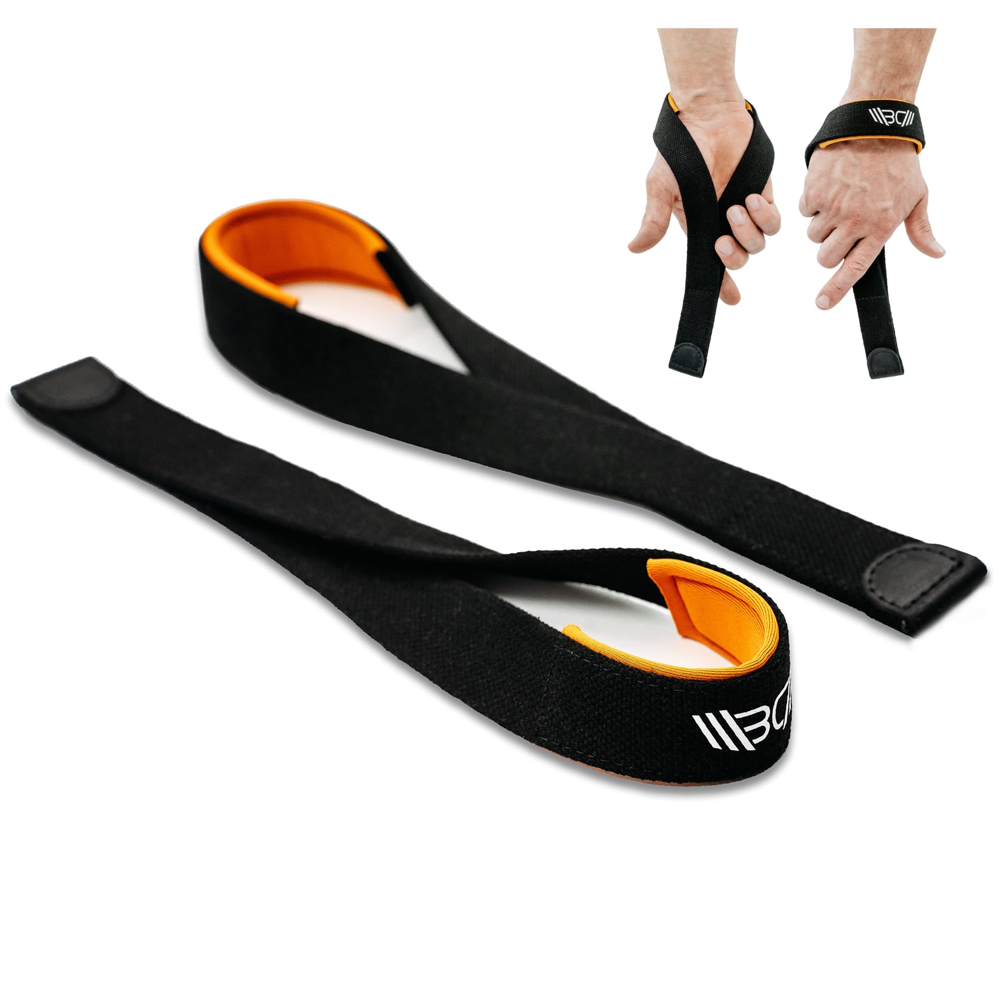 WARM BODY COLD MIND V2 Lifting Wrist Straps for Olympic Weightlifting, Powerlifting, Bodybuilding, Functional Strength Training - Heavy-Duty Cotton Wrist Wraps with Neoprene, Pair