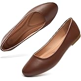 Hash Bubbie Women's Flats Shoes Ballet Flats Dress Shoes Comfortable PU Leather Slip on Shoes for Women