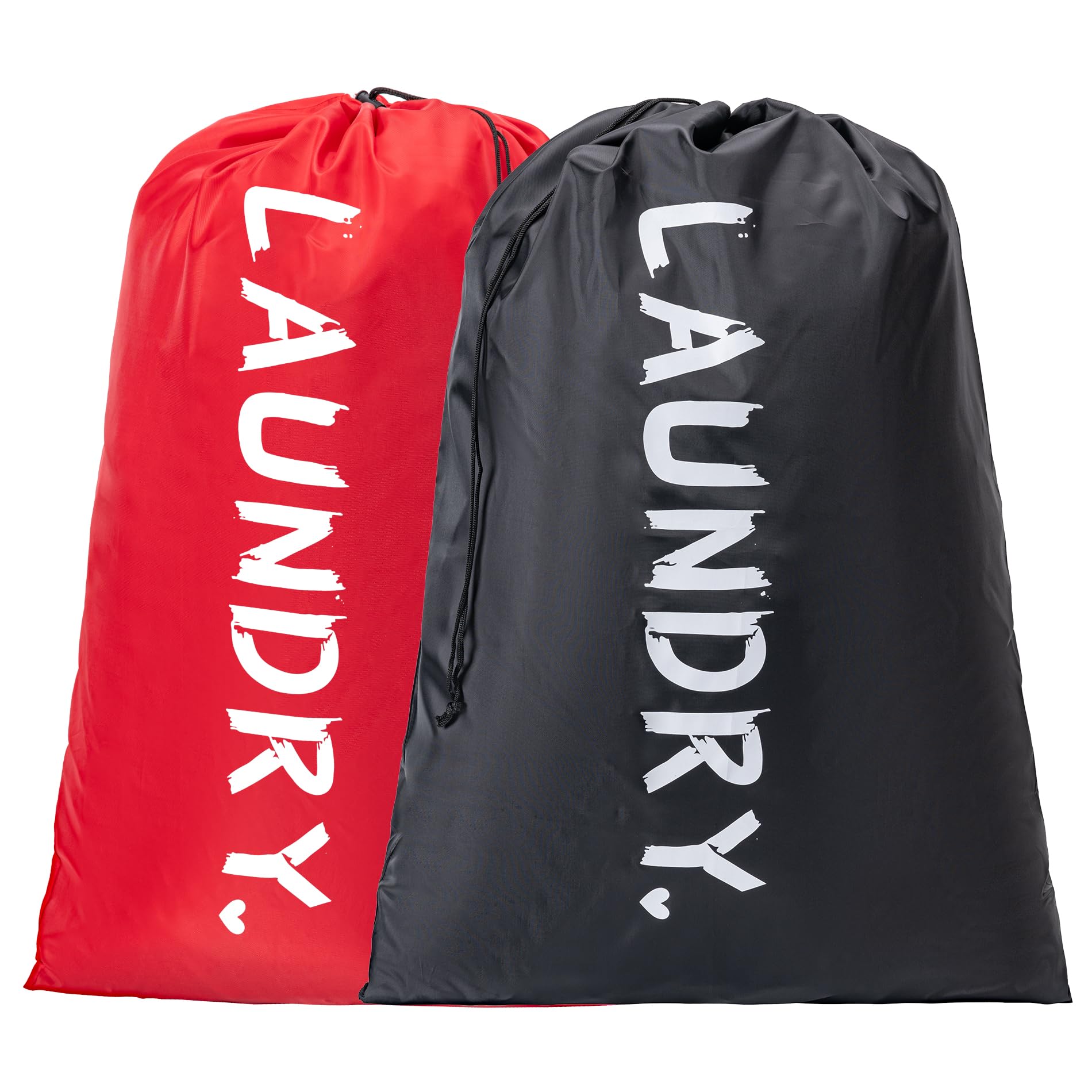 Photo 1 of 2 Pack XL Travel Laundry Bag, Machine Washable Dirty Clothes Organizer with Drawstring,Large Enough to Hold 4 Loads of Laundry, Easy Fit a Laundry Hamper or Basket Travel Essentials 24" x 36"