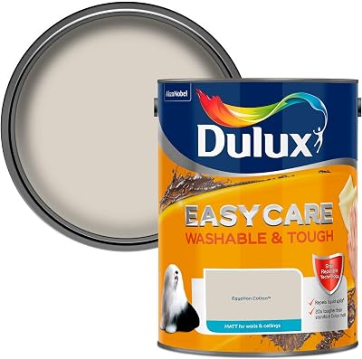 Dulux Easycare Washable & Tough Matt Emulsion Paint Egyptian Cotton 5L