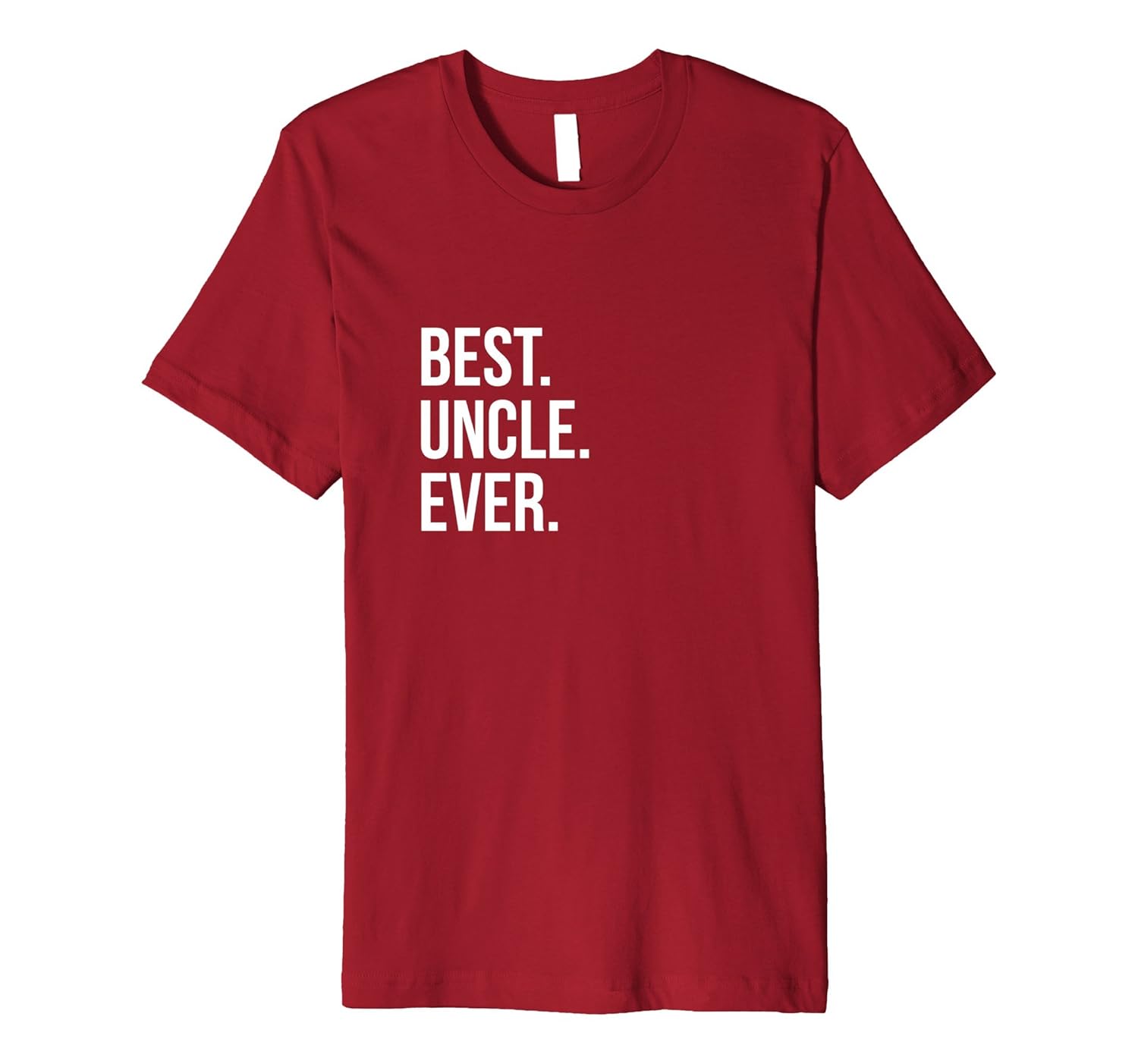 Best Uncle Ever Funny Minimalist Text T-Shirt