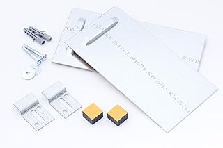 Art & More Spiegelaufhänger, Spiegelmontage Set - bis 24 kg ! Spiegelaufhängung, Haftbleche in Profi Qualität ! SCHNELLES KLEBEN MIT VERKÜRZTER WARTEZEIT ! Komplettset !